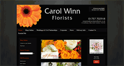 Desktop Screenshot of carolwinnflorist.co.uk
